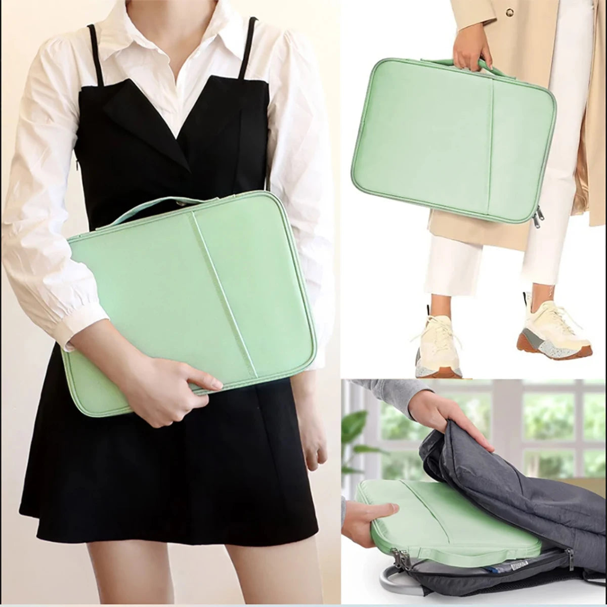 Laptop Sleeve Handbag Case for Macbook Pro Air13 13.6 14 15 15.6 16 Waterproof Notebook Cover for Lenovo HP Xiaomi Bag Funda