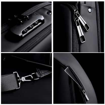 Anti-Theft USB Shoulder Bag Man Crossbody Cross Body Travel Sling Chest Bags Pack