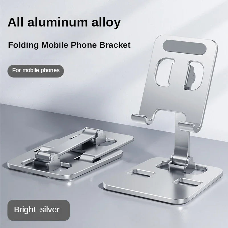 AluFold Desk Stand – Adjustable Foldable Phone & Tablet Holder