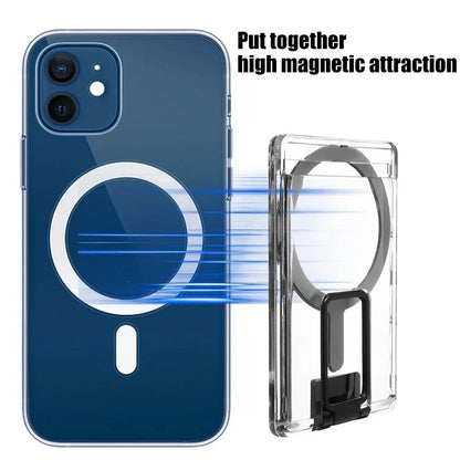 Magnetic Cellphone Wallet Holder Card Bag Detachable Magnet Phone Kickstand Suitable for Apple Magsafe for Iphone 15 Pro Bracket