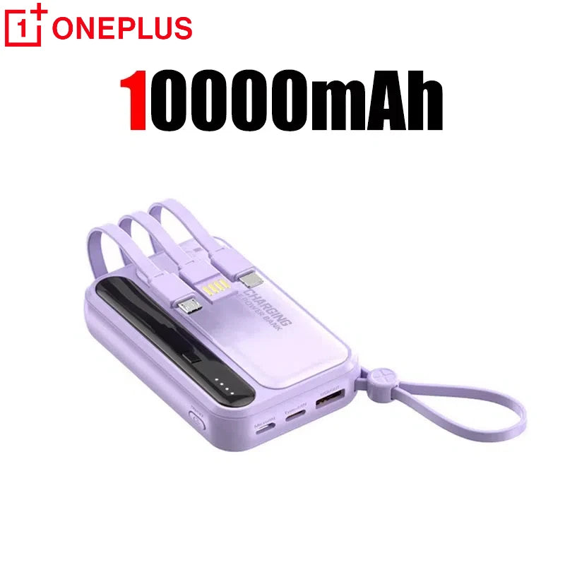 VoltGo 4-in-1 Power Bank 50000mAh – Ultra High Capacity Portable Charger with Built-In Cables, Intelligent Digital Display, LED Light, and Multi-Device Fast Charging