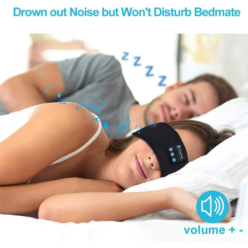 Bluetooth Earphones Sleeping Headband Elastic Wireless Headphones Music Eye Mask Wireless Bluetooth Headset Headband
