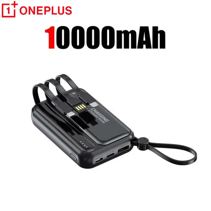 VoltGo 4-in-1 Power Bank 50000mAh – Ultra High Capacity Portable Charger with Built-In Cables, Intelligent Digital Display, LED Light, and Multi-Device Fast Charging