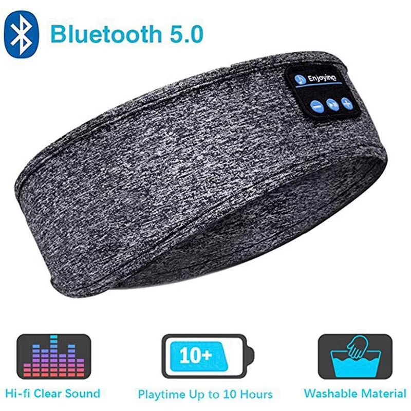 Bluetooth Earphones Sleeping Headband Elastic Wireless Headphones Music Eye Mask Wireless Bluetooth Headset Headband