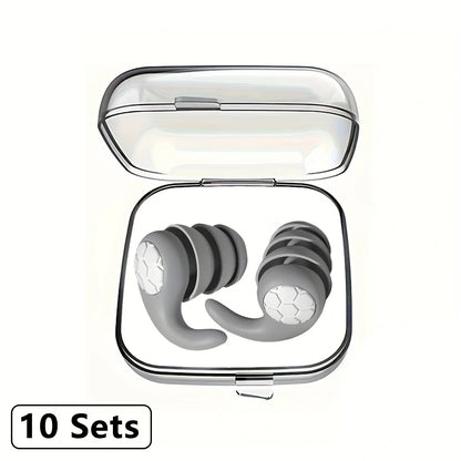 ZenPlus Reusable Silicone Earplugs – Soft Noise-Cancelling Ear Plugs for Sleeping, Swimming, Studying, and Travel – Comfortable Fit, Eco-Friendly & Washable