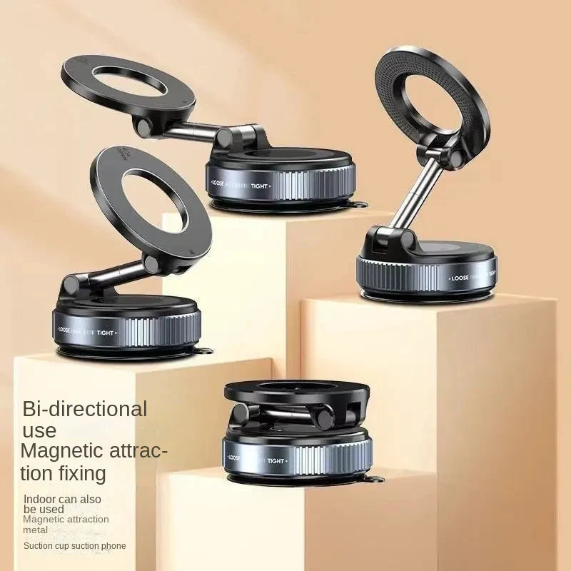 Foldable Suction Cup Magnetic Car Navigation Phone Holder 