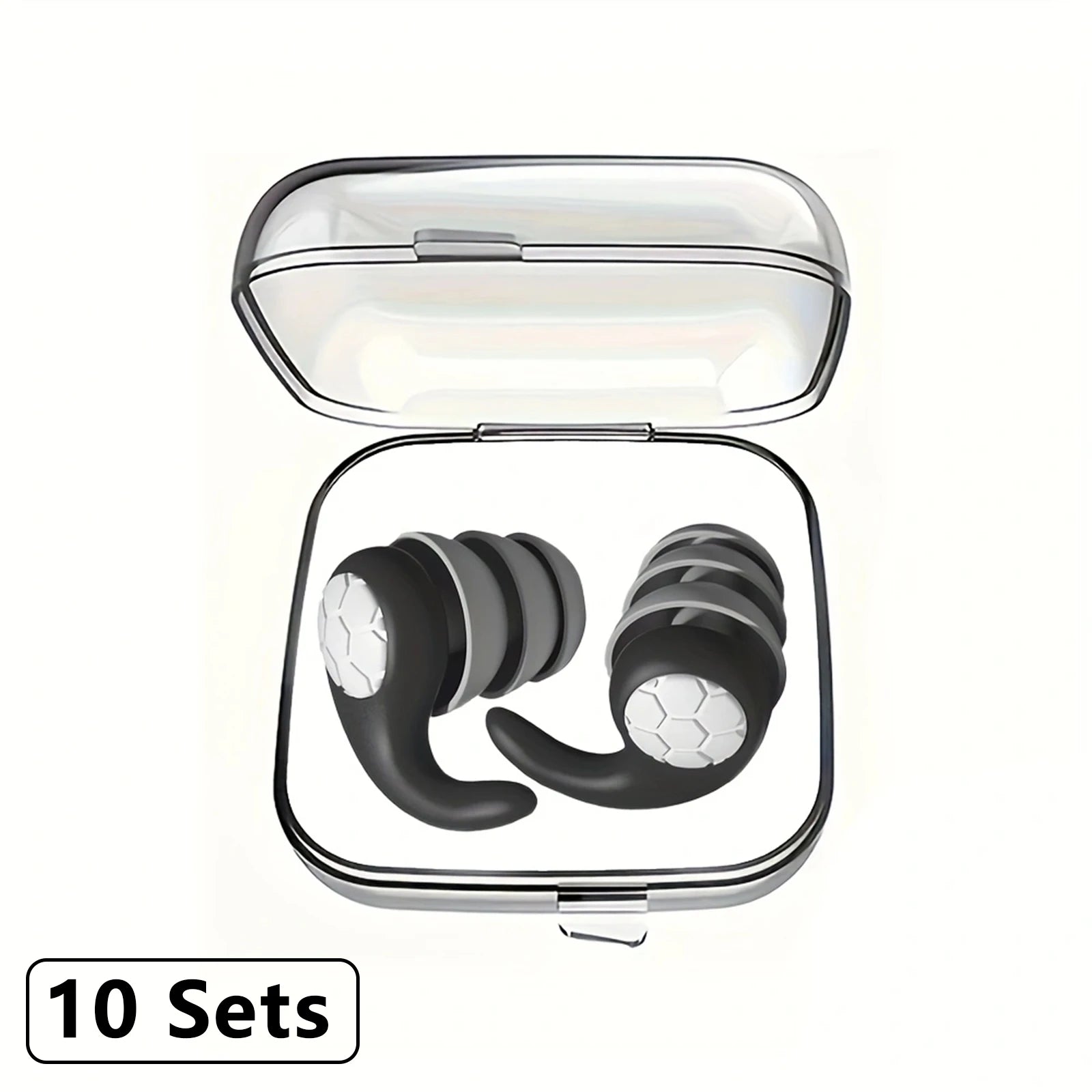 ZenPlus Reusable Silicone Earplugs – Soft Noise-Cancelling Ear Plugs for Sleeping, Swimming, Studying, and Travel – Comfortable Fit, Eco-Friendly & Washable
