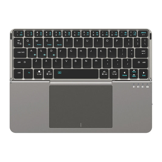 Foldable Bluetooth Keyboard with Touchpad & Phone Holder