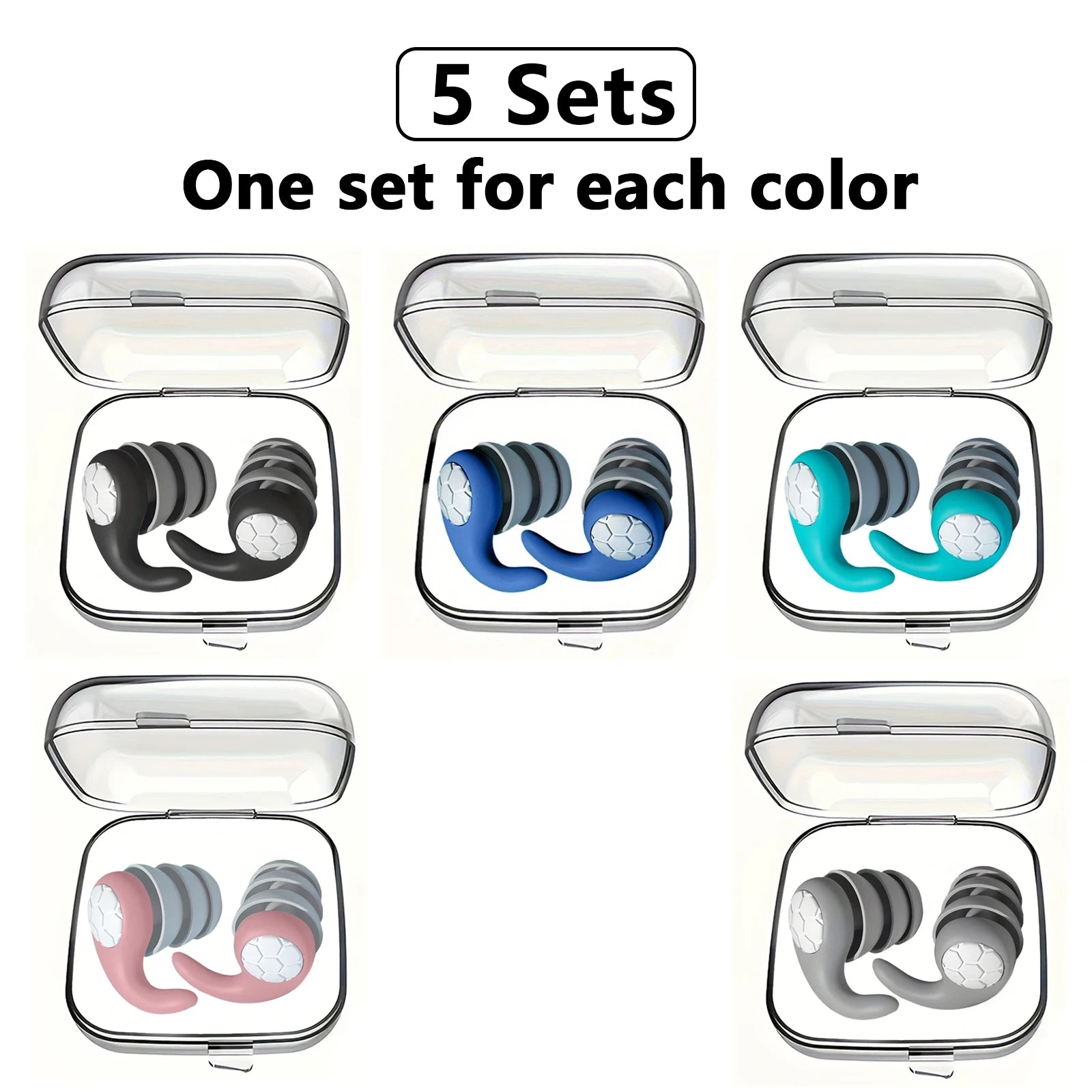 ZenPlus Reusable Silicone Earplugs – Soft Noise-Cancelling Ear Plugs for Sleeping, Swimming, Studying, and Travel – Comfortable Fit, Eco-Friendly & Washable