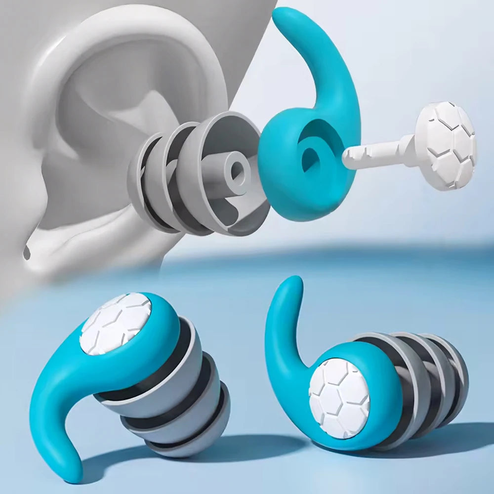 ZenPlus Reusable Silicone Earplugs – Soft Noise-Cancelling Ear Plugs for Sleeping, Swimming, Studying, and Travel – Comfortable Fit, Eco-Friendly & Washable
