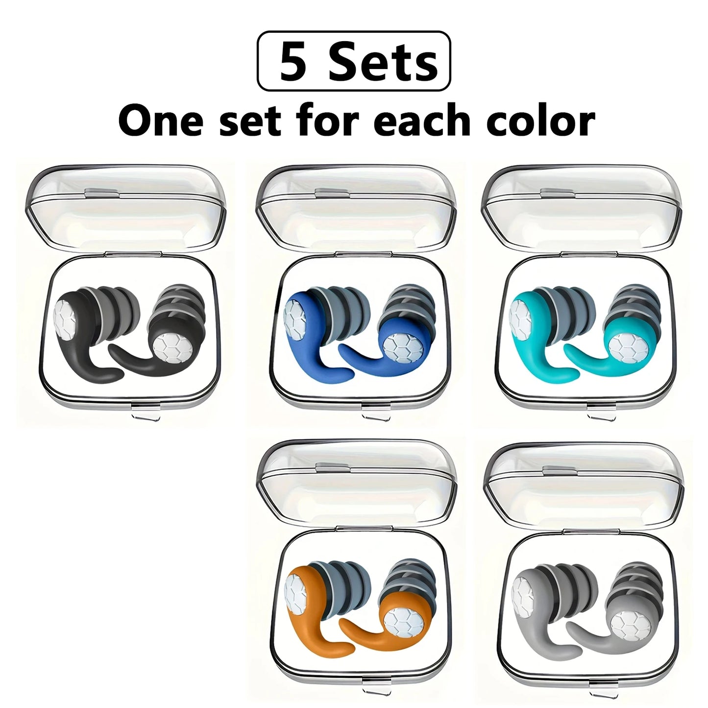 ZenPlus Reusable Silicone Earplugs – Soft Noise-Cancelling Ear Plugs for Sleeping, Swimming, Studying, and Travel – Comfortable Fit, Eco-Friendly & Washable