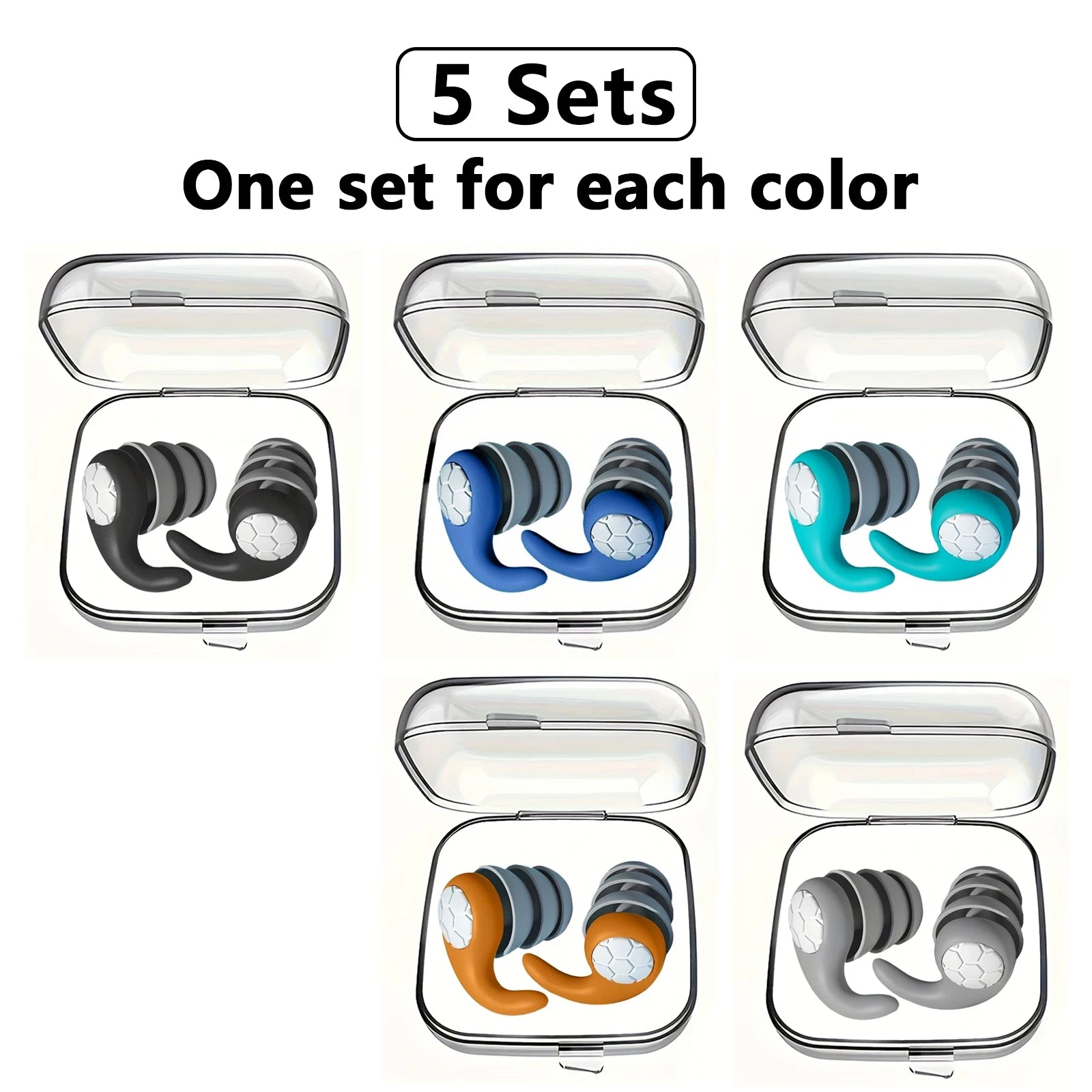 ZenPlus Reusable Silicone Earplugs – Soft Noise-Cancelling Ear Plugs for Sleeping, Swimming, Studying, and Travel – Comfortable Fit, Eco-Friendly & Washable