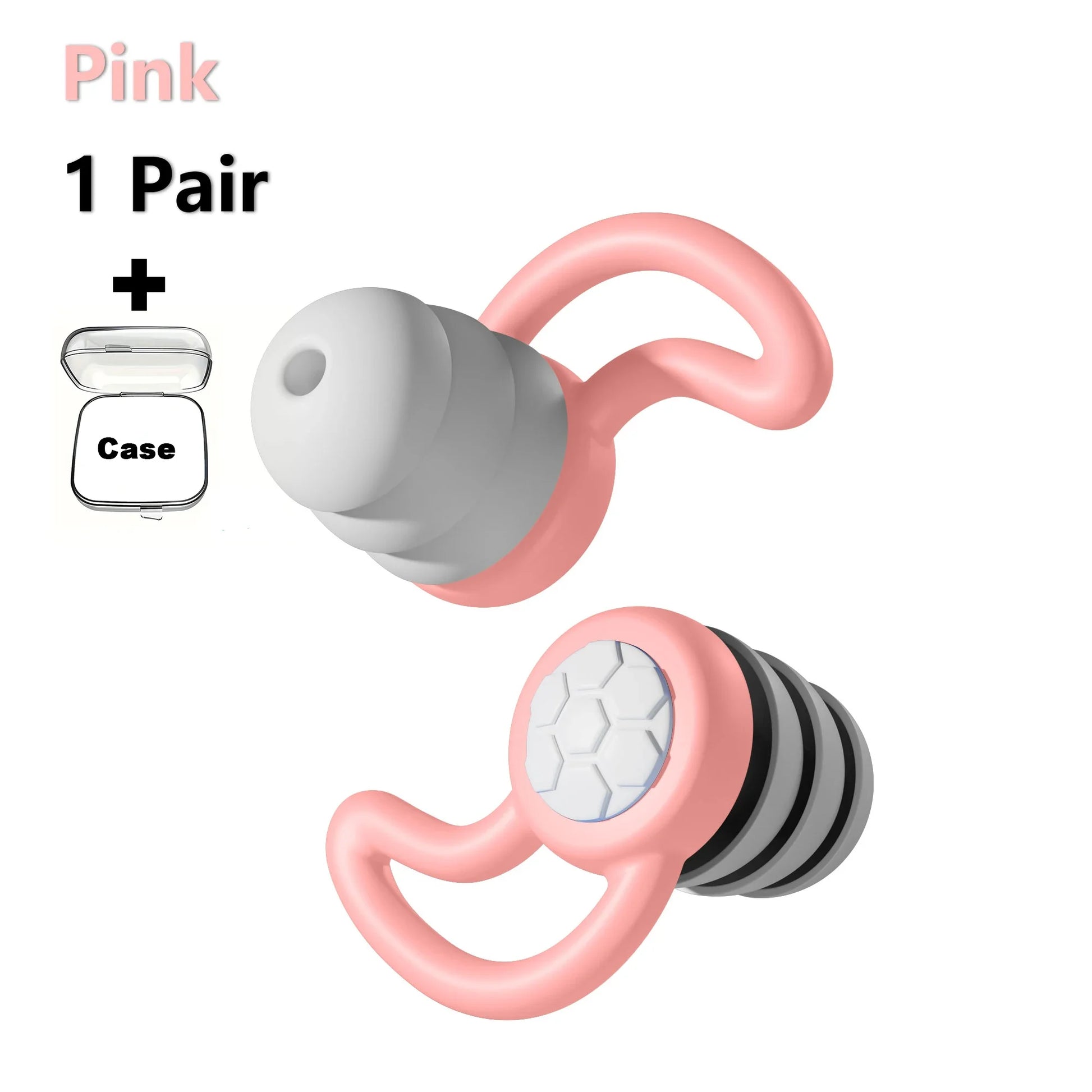 ZenPlus Reusable Silicone Earplugs – Soft Noise-Cancelling Ear Plugs for Sleeping, Swimming, Studying, and Travel – Comfortable Fit, Eco-Friendly & Washable