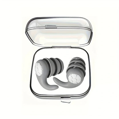 ZenPlus Reusable Silicone Earplugs – Soft Noise-Cancelling Ear Plugs for Sleeping, Swimming, Studying, and Travel – Comfortable Fit, Eco-Friendly & Washable