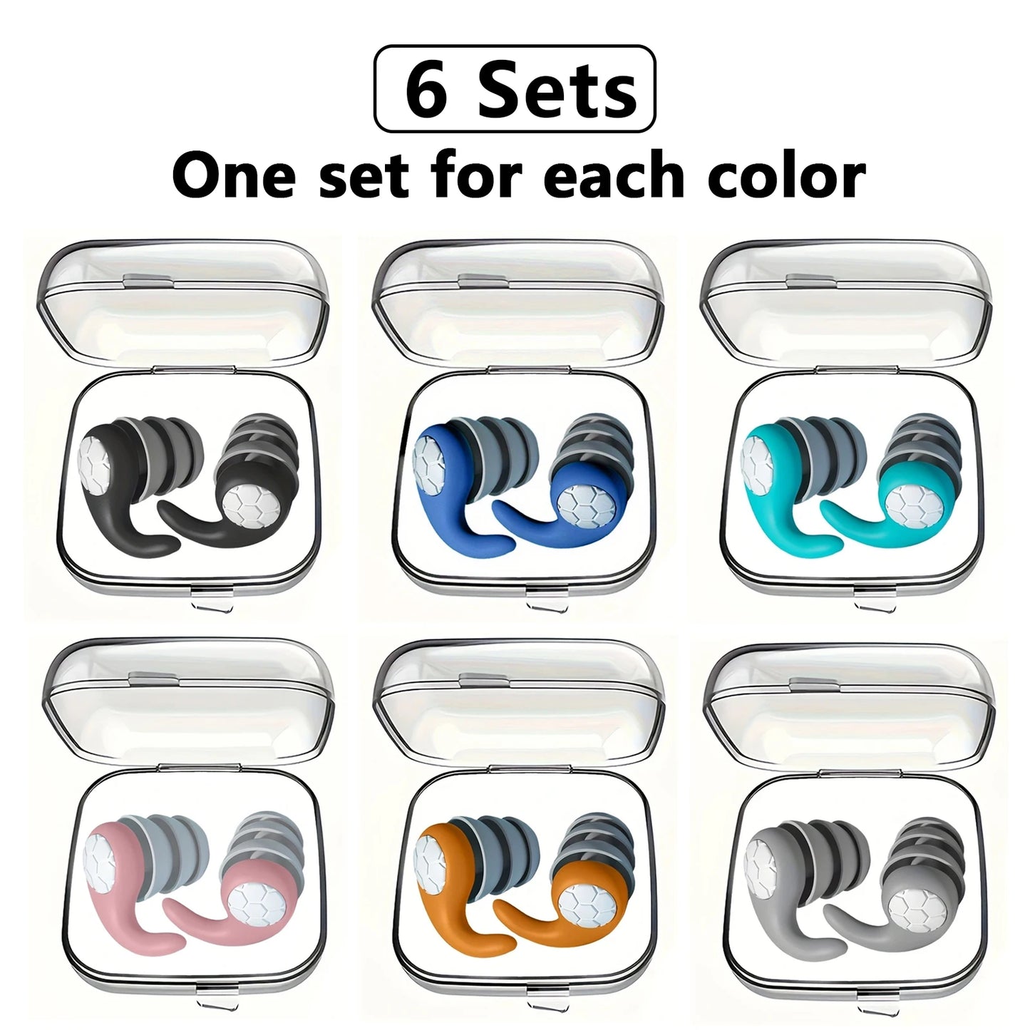 ZenPlus Reusable Silicone Earplugs – Soft Noise-Cancelling Ear Plugs for Sleeping, Swimming, Studying, and Travel – Comfortable Fit, Eco-Friendly & Washable