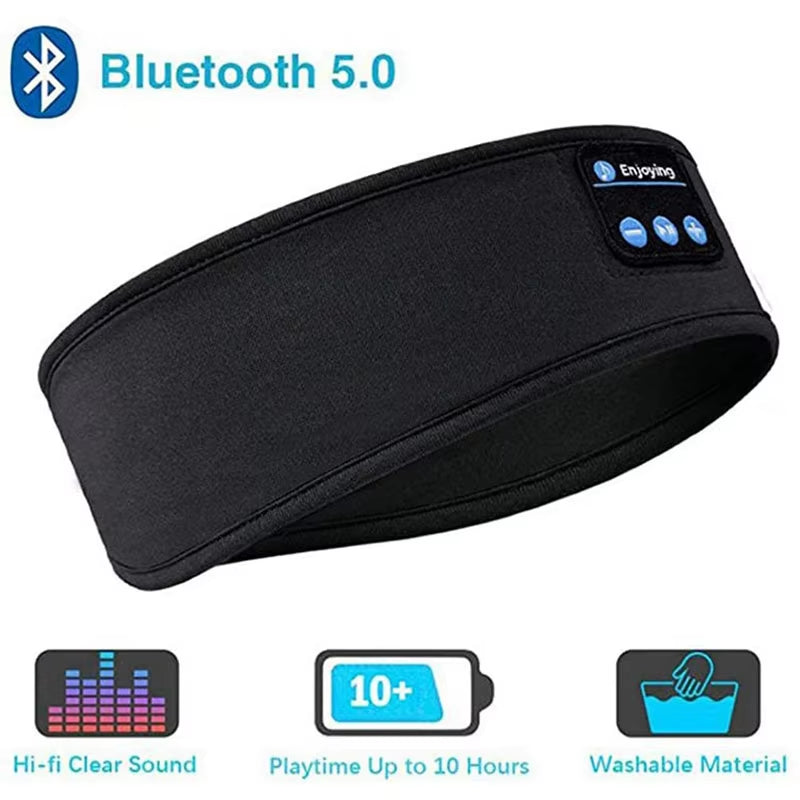 Bluetooth Earphones Sleeping Headband Elastic Wireless Headphones Music Eye Mask Wireless Bluetooth Headset Headband
