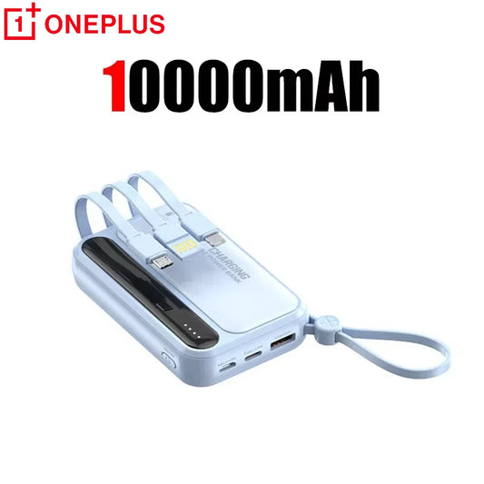 VoltGo 4-in-1 Power Bank 50000mAh – Ultra High Capacity Portable Charger with Built-In Cables, Intelligent Digital Display, LED Light, and Multi-Device Fast Charging