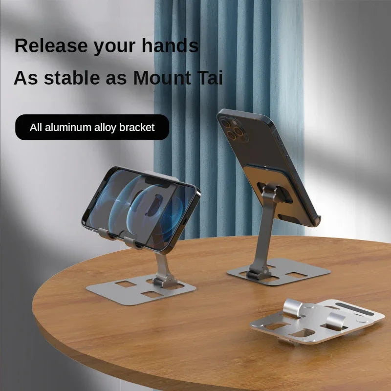 AluFold Desk Stand – Adjustable Foldable Phone & Tablet Holder